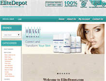 Tablet Screenshot of elitedepot.com